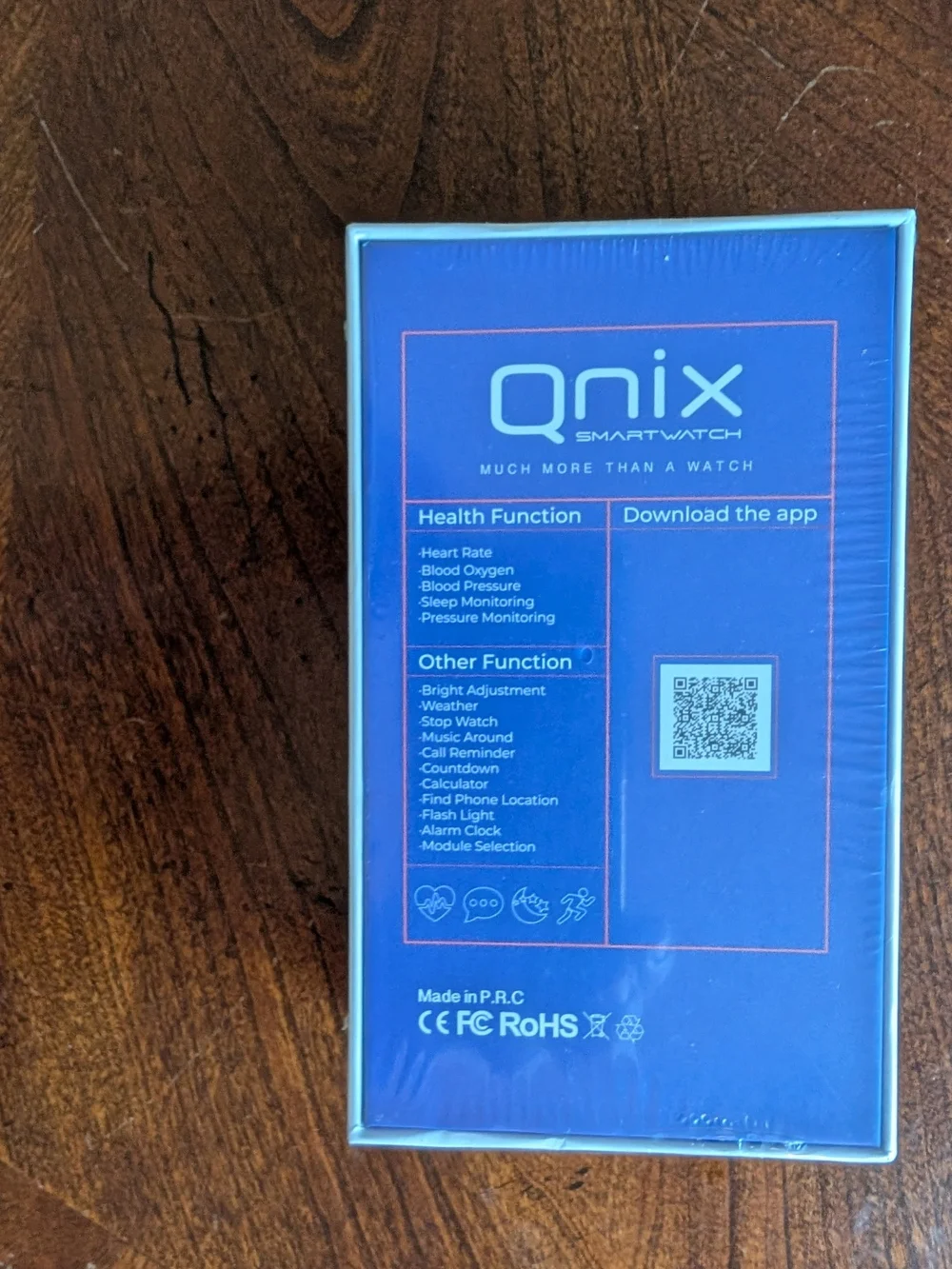 Qnix Smartwatch-Black